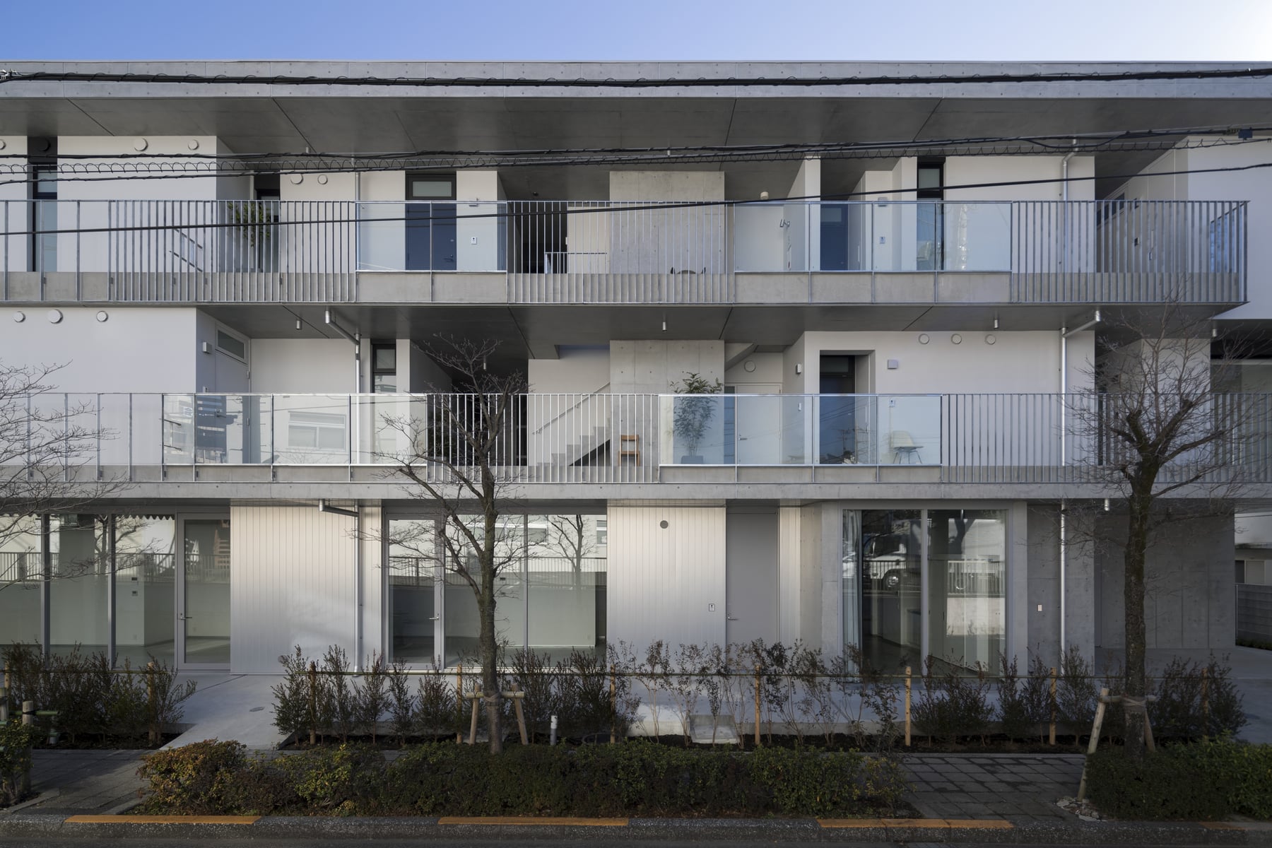 ハネギテラス（集合住宅）　外観北面