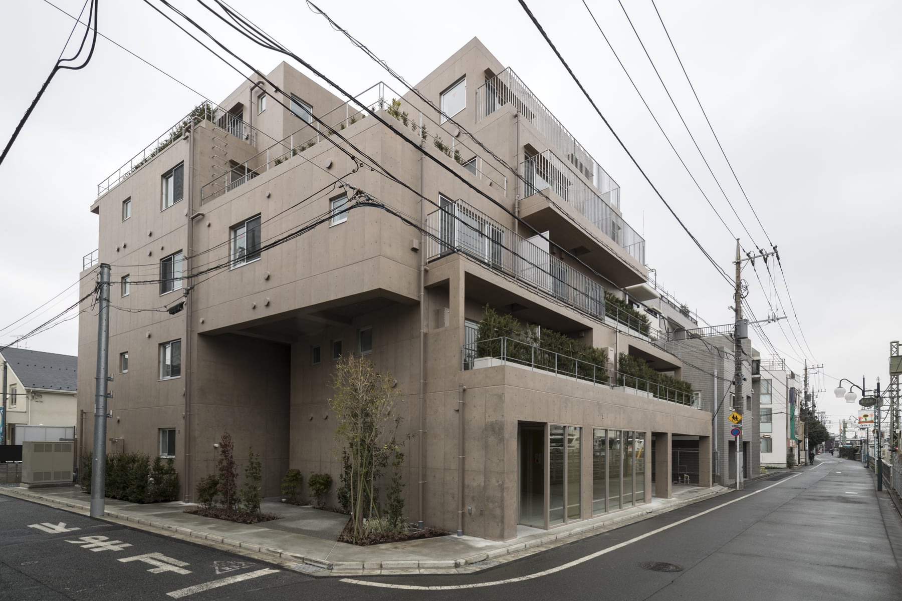 ソヨカゼテラス永福町（集合住宅）　外観北東面