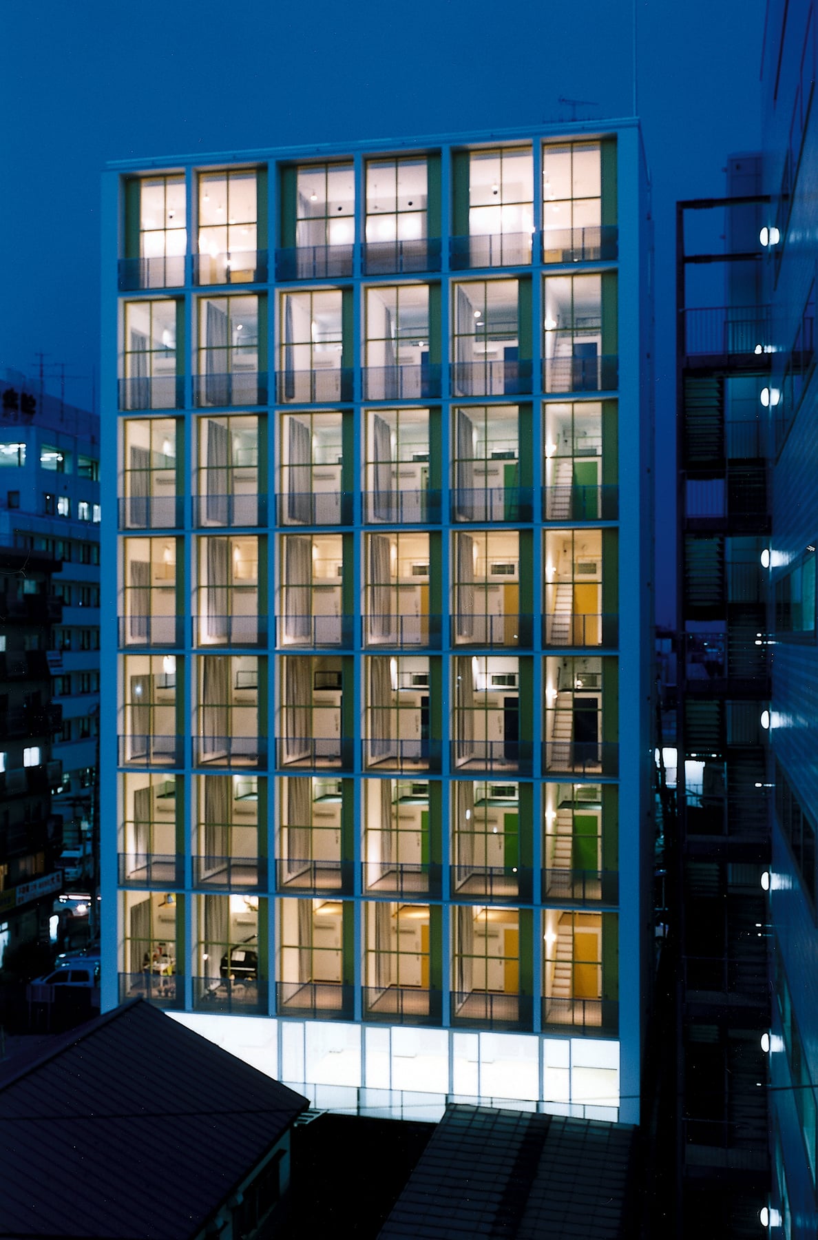 ミュージション川越（集合住宅）　外観 夜景